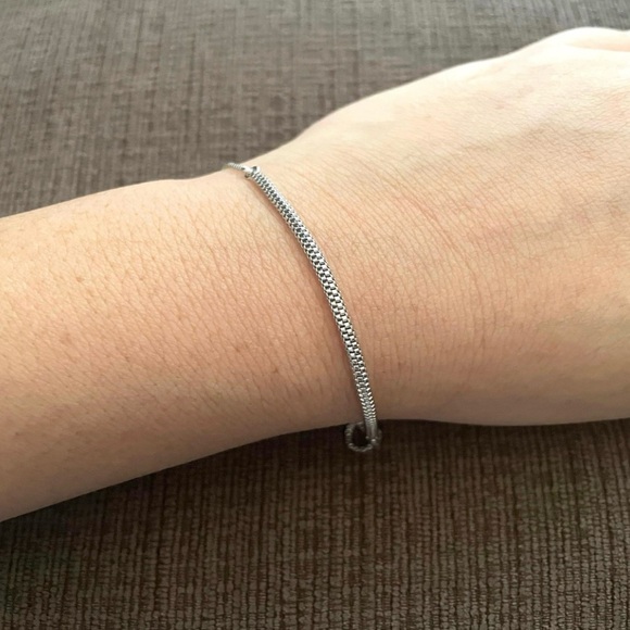 Sterling silver mesh bracelet - Picture 2 of 4